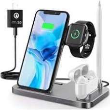3 in 1 Fast Wireless Charger Dock Station Fast Charging For iPhone 12 12 Pro SE 11 XR XS for Apple Watch 2 3 4 5 For AirPods Pro
